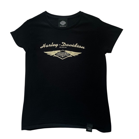 Harley-Davidson Museum T-Shirt Women's Fitted Medium 120 Years Graphic Black - Picture 1 of 6